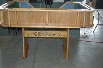 Craps table game event in Maryland